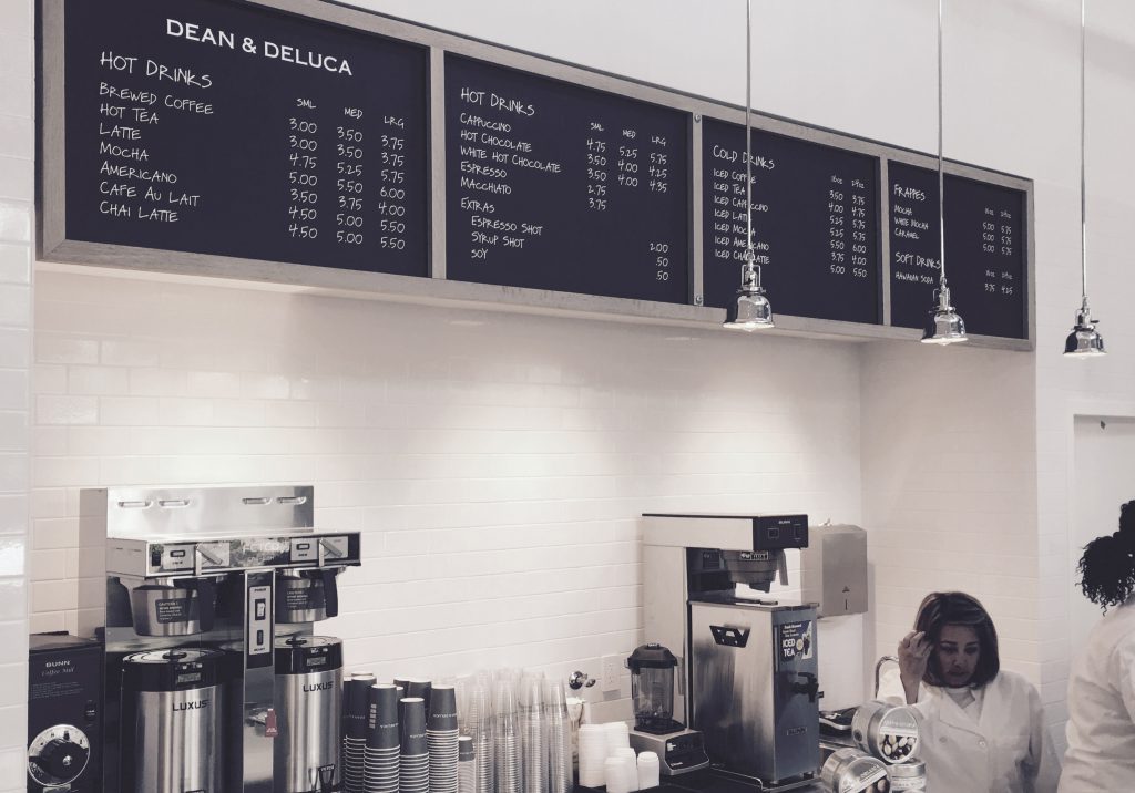 Dean & Deluca Menus